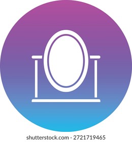 Icono de Vector de espejo. Se puede utilizar para aplicaciones de impresión, móviles y de Web.