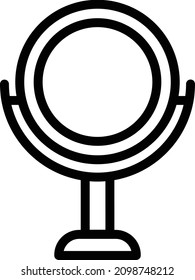 Ilustración de diseño de iconos del vector espejo