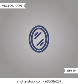 Mirror vector icon, illustration symbol