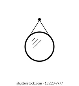 Mirror vector icon. Interior icon. Beauty symbol. Modern, simple flat vector illustration for web site or mobile app.