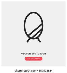 Mirror vector icon, interior symbol. Modern, simple flat vector illustration for web site or mobile app