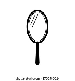 Mirror Vector Icon Logo, Illustration