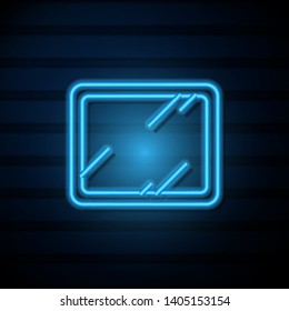 # Mirror vector icon. Make up symbol