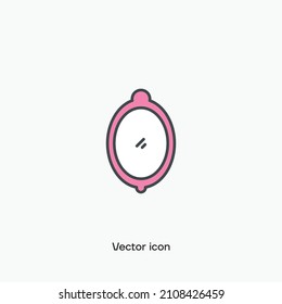 Spiegelvektorsymbol. Premium-Qualität.