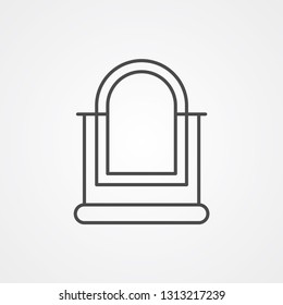 Mirror vector icon sign symbol