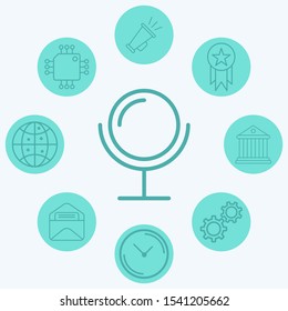 Mirror vector icon sign symbol