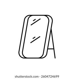 Mirror vector icon stock illustration