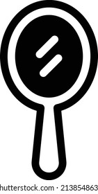 mirror vector illustration isolated on a transparent background. glyph vector icons for concept or web graphics.