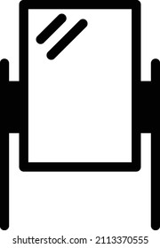 Mirror Vector illustration on a transparent background.Premium quality symmbols.Glyphs vector icon for concept and graphic design.