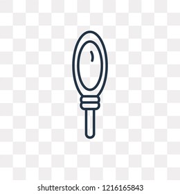 Mirror vector outline icon isolated on transparent background, high quality linear Mirror transparency concept can be used web and mobile
