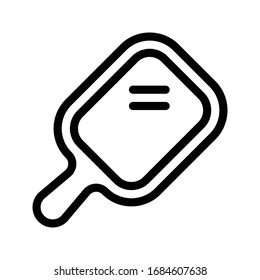 mirror vector thin line icon 