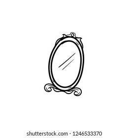 mirror vintage doodle
