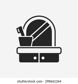 mirror washbasin icon