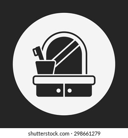 mirror washbasin icon