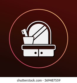 mirror washbasin icon
