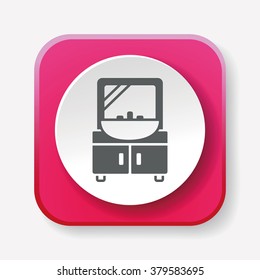 mirror washbasin icon