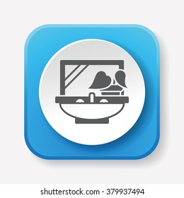 mirror washbasin icon