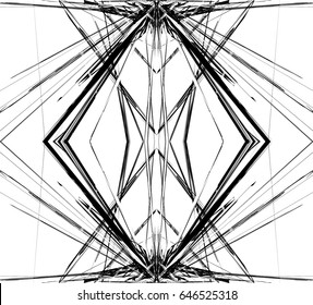 Mirrored grid, mesh abstract geometric pattern / element