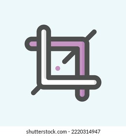  mirroring icon, isolated Graphic Design colored outline icon in light blue background, perfect for website, blog, logo, graphic design, social media, UI, mobile app