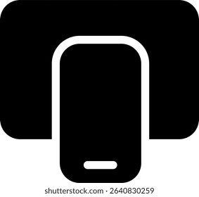 mirroring screen icon glyph style design