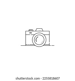 Mirrorless camera icon isolated vector graphics