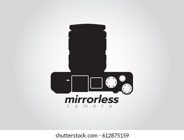 mirrorless cameras. Logo design