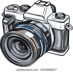 Mirrorless cameras are similar to DSLRs, but they are typically smaller and more streamlined.