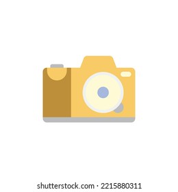 Mirrorless icon in color, isolated on white background 