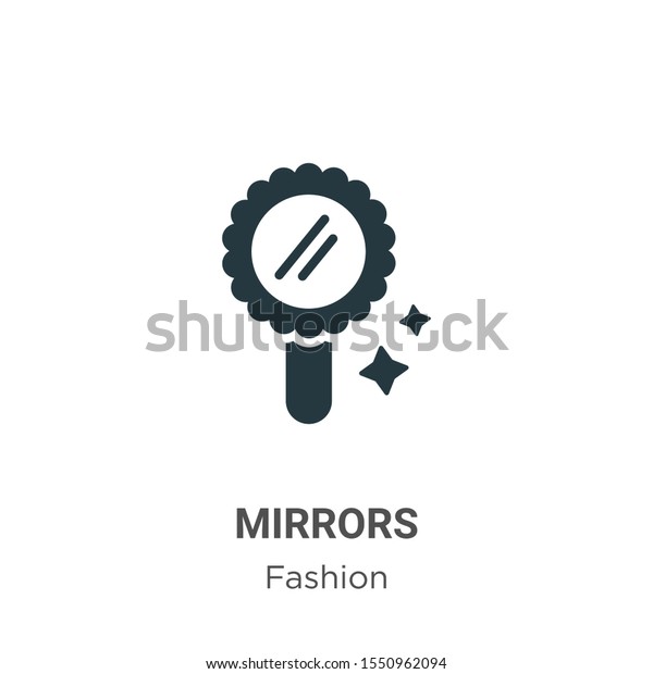 Mirrors vector icon on white background. Flat\
vector mirrors icon symbol sign from modern fashion collection for\
mobile concept and web apps\
design.