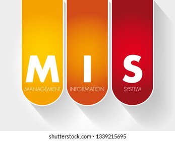 MIS - Management Information System acronym, business concept