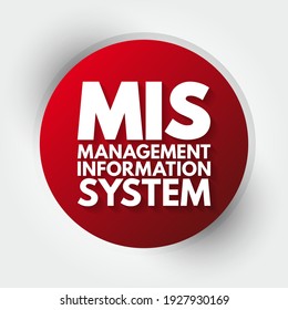 MIS Management Information System - study of people, technology, organizations, and the relationships among them, acronym text concept background