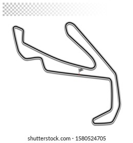 Misano circuit for motorsport and autosport. San Marino grand prix race track. 