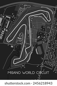 Misano World Circuit map poster art