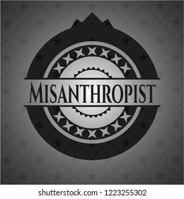 Misanthropist dark icon or emblem