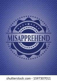 Misapprehend denim background. Vector Illustration. Detailed.