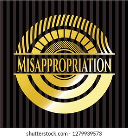 Misappropriation gold emblem