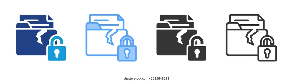 Misappropriation icon set multiple style collection