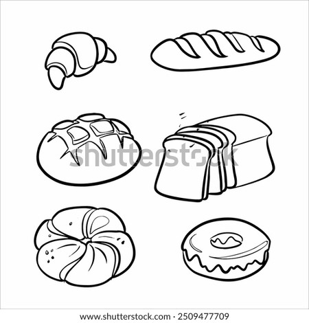 misc bread croissant donut icon