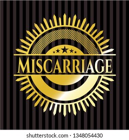 Miscarriage gold badge or emblem