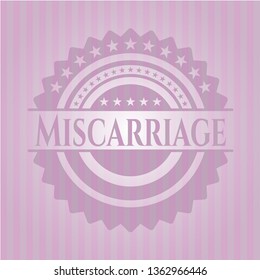 Miscarriage retro style pink emblem