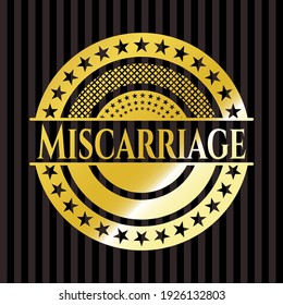 Miscarriage shiny badge. Vector Illustration. Detailed. 
