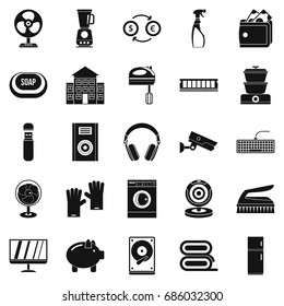  miscellanea  icons set. Simple set of 25 computer app vector icons for web isolated on white background