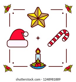 Miscellaneous Christmas icon set