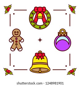 Miscellaneous Christmas icon set