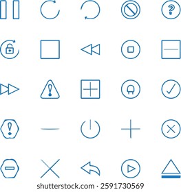 Miscellaneous collection of vector icons