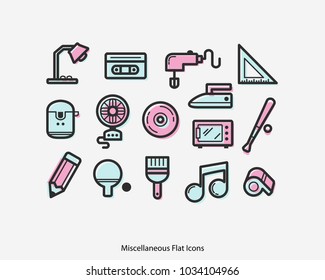 Miscellaneous Flat Icon Minimalism Retro Vector Object