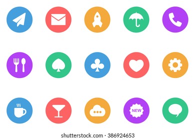 Miscellaneous flat icons