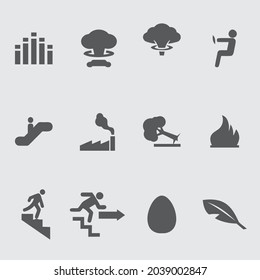 Miscellaneous icon design template. icons set chef, tree, man, clock, color, doctor, leaf, weather, car design
