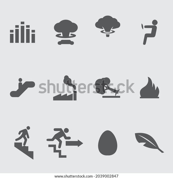 Miscellaneous icon\
design template. icons set chef, tree, man, clock, color, doctor,\
leaf, weather, car\
design
