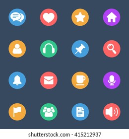 Miscellaneous icon flat vector